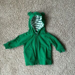 Hanna Andersson Zip Front Teddy Bear Ear Jacket 6-12 months